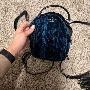 Kate Spade Midnight Blue Velvet Mini Bag